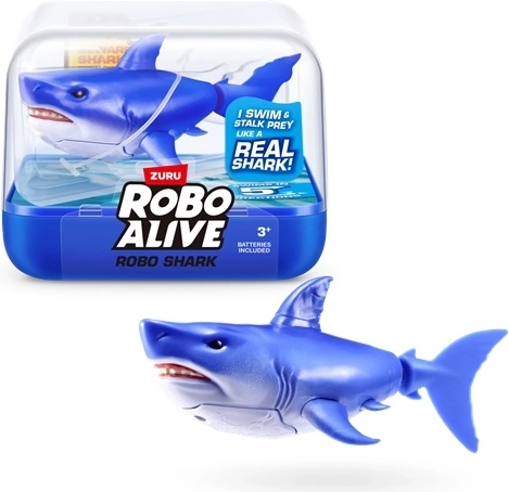 ZURU Robo Alive плуваща синя акула за вода