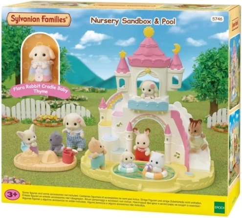 Sylvanian Families playground with pool