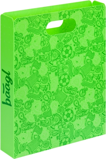 Baagl plastic folder for school notebooks – football