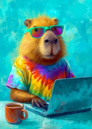 Enjoy Puzzle Cool Capybara 1000 Pieces