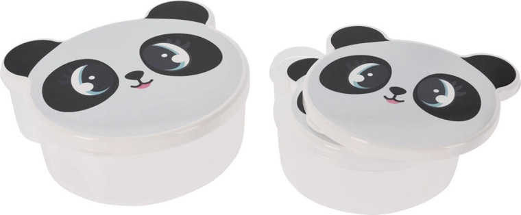 Children's Food Container Set with Animal Motifs - 4 pcs