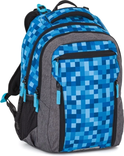 Bagmaster Porto 26 ученическа раница с мотив на кубчета