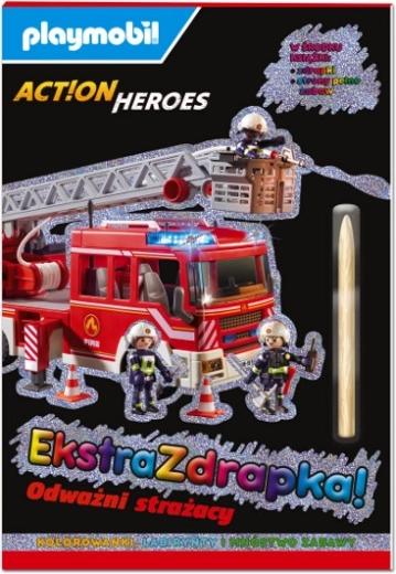 Playmobil Action Heroes – Допълнителна скреч книга: Смели пожарникари