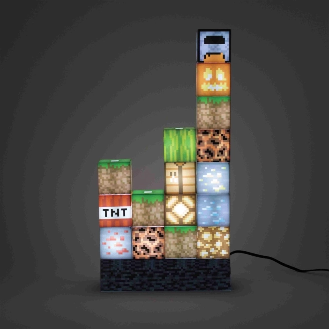 Светлина с кубчета MINECRAFT – строителен комплект 16 части