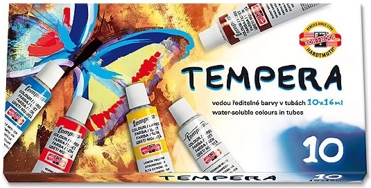 Темперни бои KOH-I-NOOR 10x16 ml Пеперуда
