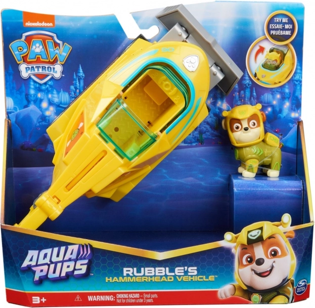 Paw Patrol Aqua Pups – подводница Hammerhead с фигурка на Ръбъл