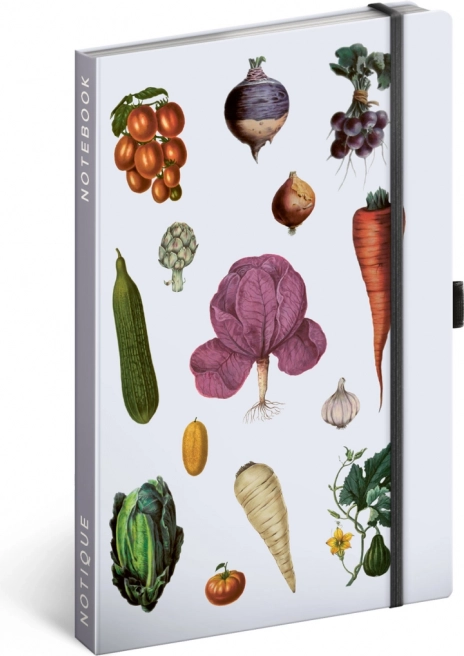 Notes Vegetables by Kateřina Winterová, lined, 13 × 21 cm