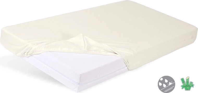 Babymatex waterproof fitted sheet Bamboo light beige 60 × 120 cm