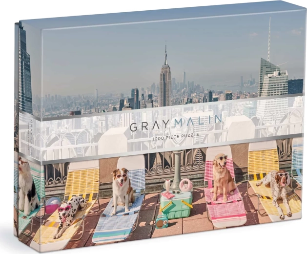 Puzzle Gray Malin Dogs in New York 1000 pieces