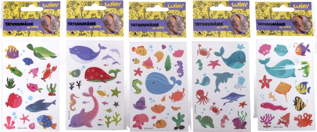 Тату стикери Морски свят 17,5 × 8,5 cm
