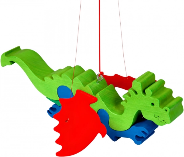 Fauna wooden flying dragon for hanging