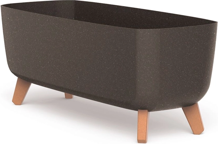 Самополивна сандъчe с крачета 58 см ECO Wood – кафе