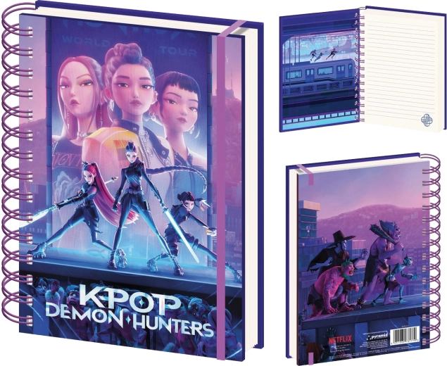 Спирален тефтер A5 K-pop Demon Hunters