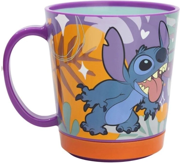 Безопасна пластмасова детска чашка Stor Lilo and Stitch Smartgrip 410 мл - 1 брой