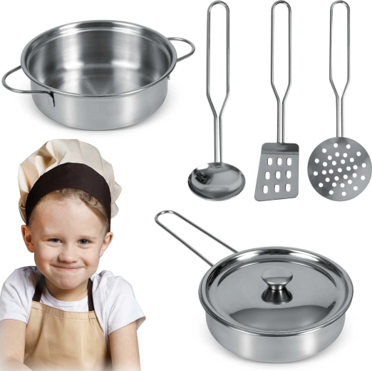 Children’s stainless steel kitchen set 5 pcs RICOKIDS