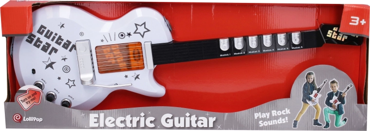 Electric Guitar with Light and Sound Effects, 70 cm