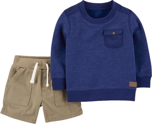 CARTER'S 2-piece set sweater and shorts for boys – 9m