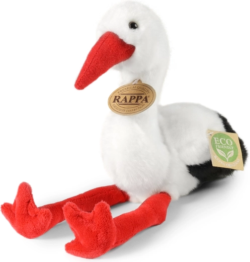 Плюшен щъркел 20 cm eco friendly RAPPA