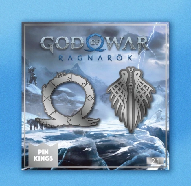Значки God of War Ragnarok – комплект от 2 метални значки
