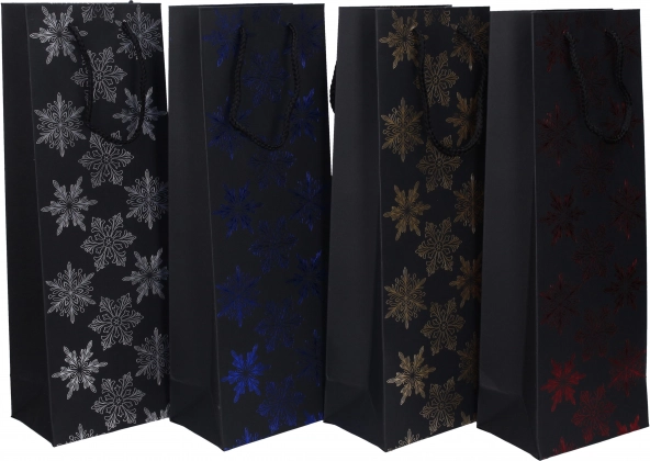 Подаръчна торбичка за бутилка Коледа