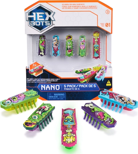 Hexbots Nano комплект 5 микро роботи от Spin Master