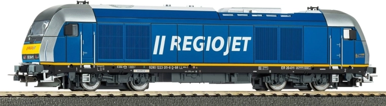Дизелов локомотив Piko Herkules BR 223 RegioJet със звуков декодер, цифров