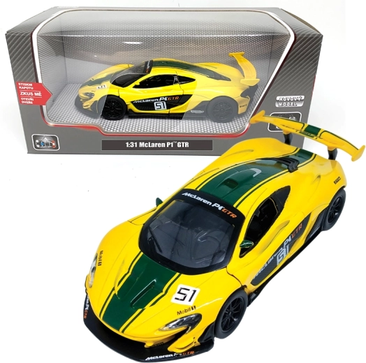 Die-cast McLaren P1 GTR 1:31 model with lights and sounds