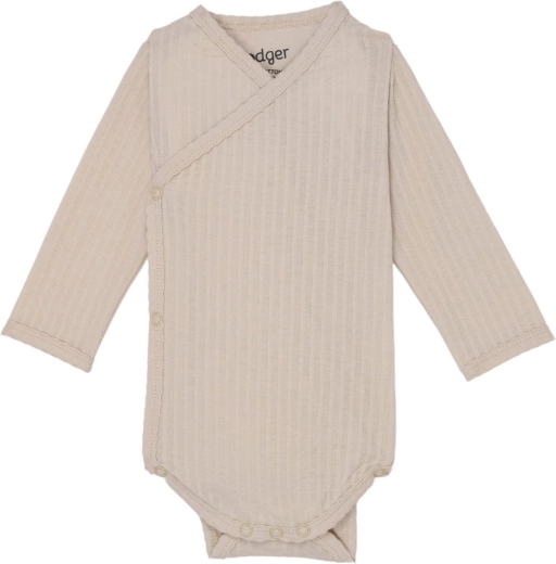 Lodger breathable long-sleeve bodysuit seersucker birch 74
