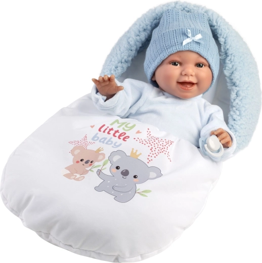 Llorens реалистична звукова бебешка кукла New Born 38 см