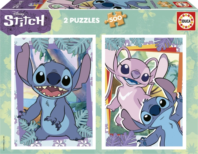 Educa Пъзел Stitch 2x500 части