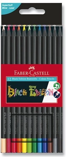 Пастели Faber-Castell Black Edition 12 бр.