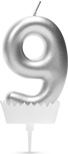 Number 9 Birthday Candle