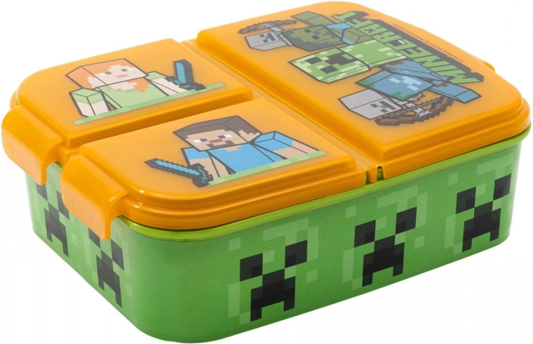 Minecraft Orange-Green Lunch Box