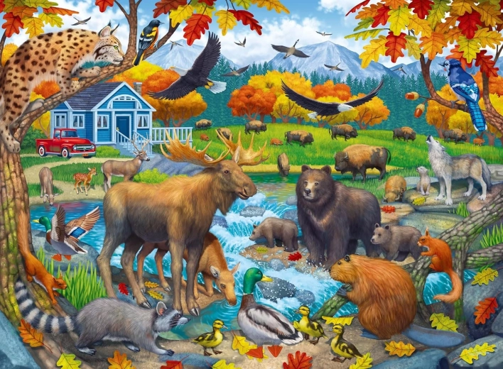 Пъзел RAVENSBURGER Среща с дивата природа XXL 150 части