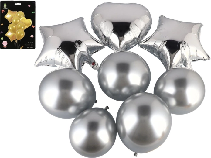 Set of inflatable balloons with heart - 8 pcs