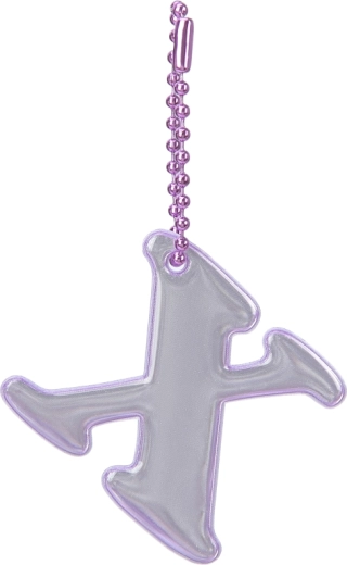 BAAGL reflective charm letter X