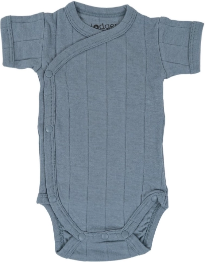 Lodger muslin bodysuit with short sleeves Tribe ocean size 80