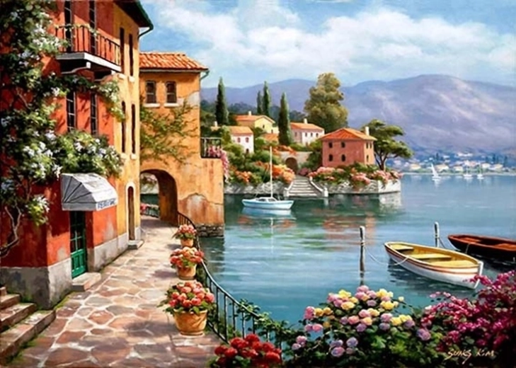 Norimpex Paint by Numbers City View 40 × 50 cm