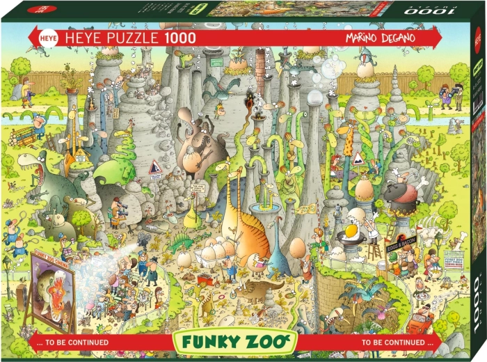 Heye пъзел Луда ZOO: Експозиция „Юрски свят“ 1000 части
