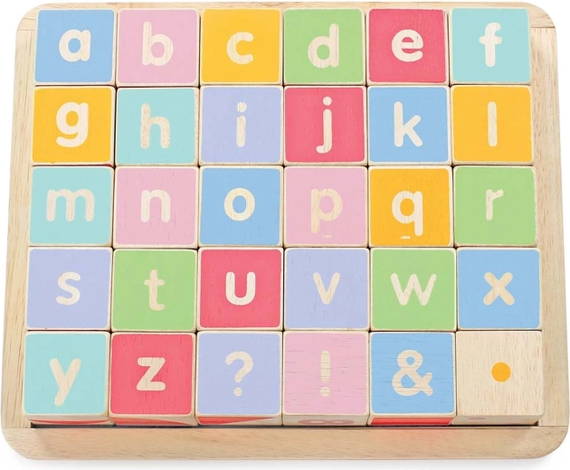 Дървени образователни кубчета ABC Le Toy Van