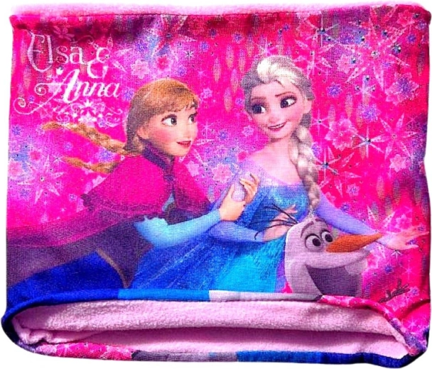 Детски шал тип яка Frozen розов – 1 брой