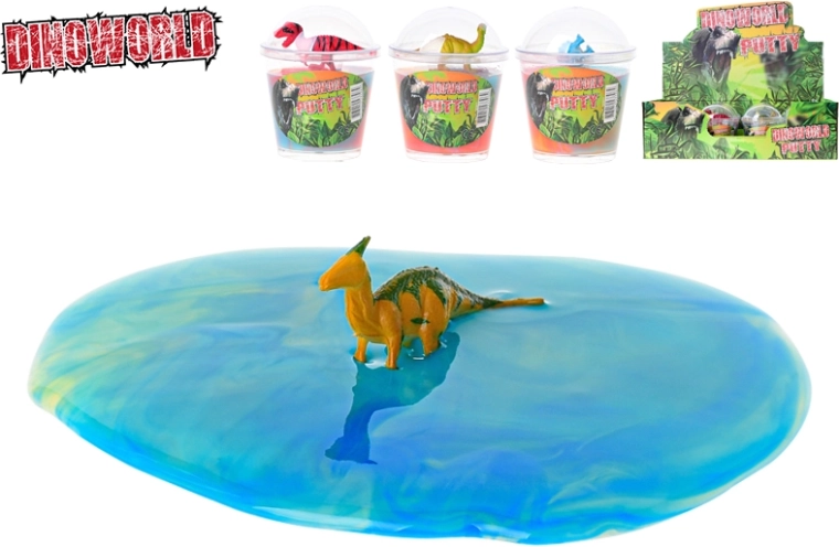 Dinoworld слуз със динозавър в чашка