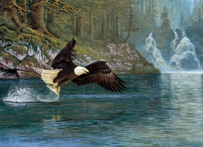 Puzzle Fishing in Flight 1000 Pieces