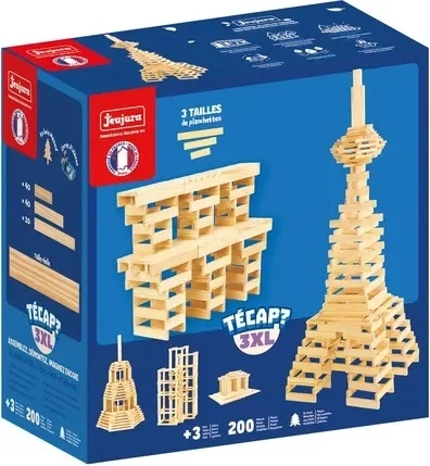 Jeujura wooden construction set Técap 3XL (200 pieces)