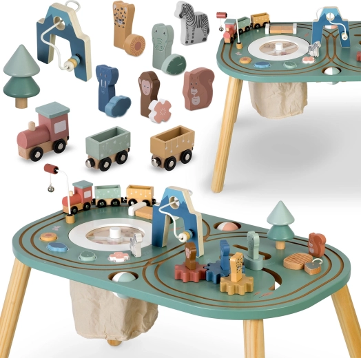 NUKIDO wooden sensory and activity table for children