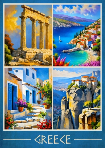 Enjoy Puzzle Greek Views 1000 Pieces