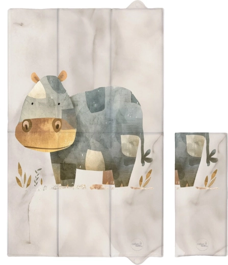 Ceba Baby пътна подложка за повиване Basic Cosy Hippo 80 × 50 см