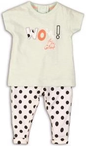 Dirkje kids' two-piece set Joyful Wow white-mint