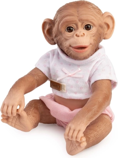 Guca Reborn realistic baby monkey with a full-vinyl body, 25 cm