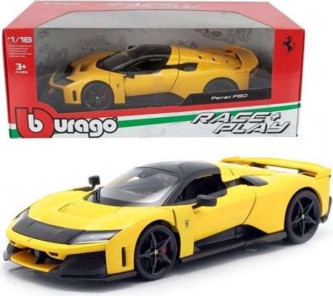 BBU Ferrari F80 R_P yellow Giallo Modena 1:24 collectible car model